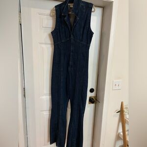 We The Free Dark Blue Denim Jumpsuit